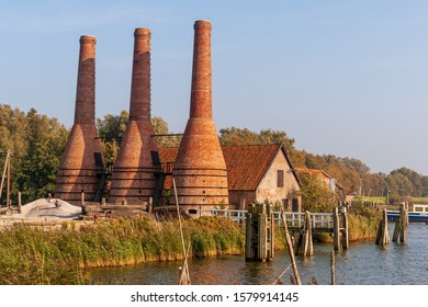 Brick Smoke Stacks, Zuiderzee Museum, Enkhuizen, Netherlands