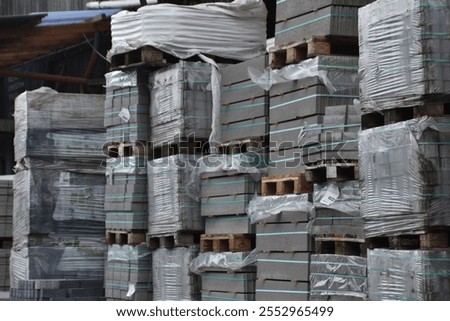 Similar – Image, Stock Photo Stack of laptops in the storage room of a company