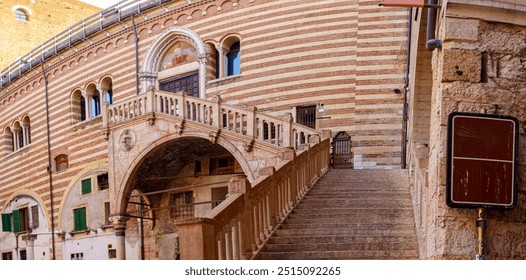 Brick Staircase in Verona, Italy - Powered by Shutterstock