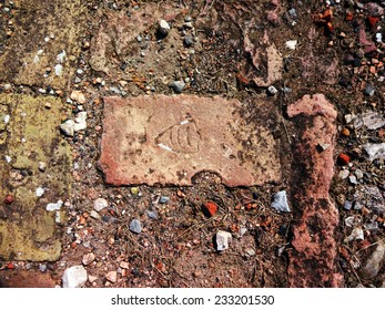 Brick stamp, background, wall 