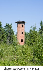 brick tower in field