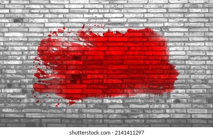 Brick Wall Background Red Graffiti Color Stock Photo Shutterstock