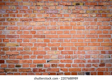 brick wall background, brick wall in red. Orange brick fence can be used as background. Modern red brick wall texture for background. Old dud wall with shadow texture can be use as background. - Shutterstock ID 2207688989
