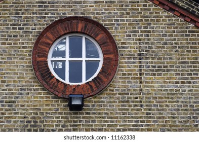 Brick Wall with Circular Window