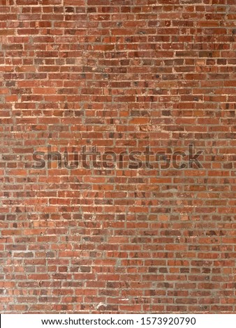 Brick wall. Close up of interior brick wall