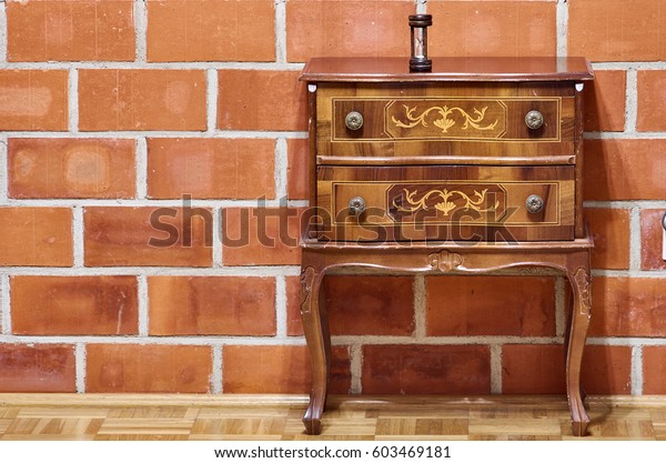 Brick Wall Dresser Stock Photo Edit Now 603469181