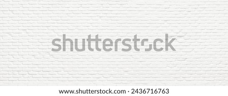 brick wall made of clinker stone painted white as background