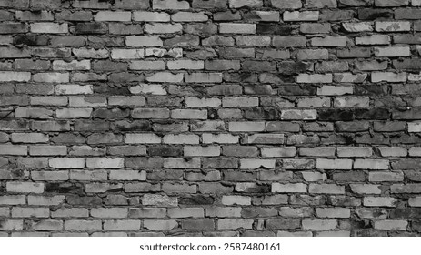 brick wall made of white and black brick close up.