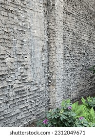 Brick wall with too much mortar - Shutterstock ID 2312049671