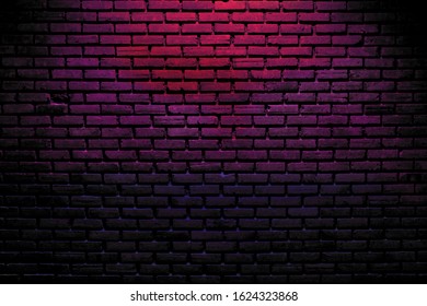 Brick Wall Neon Light Stock Photo 1624323868 | Shutterstock