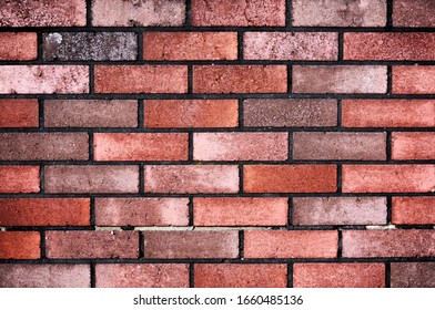 Brick wall with red brick, red brick background. - Shutterstock ID 1660485136
