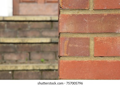 Brick Wall And Stairs Split 50/50