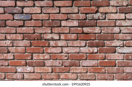 Brick wall structure redbrick masonry background, brickwall