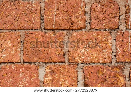 Brick Wall Texture Close-Up Background