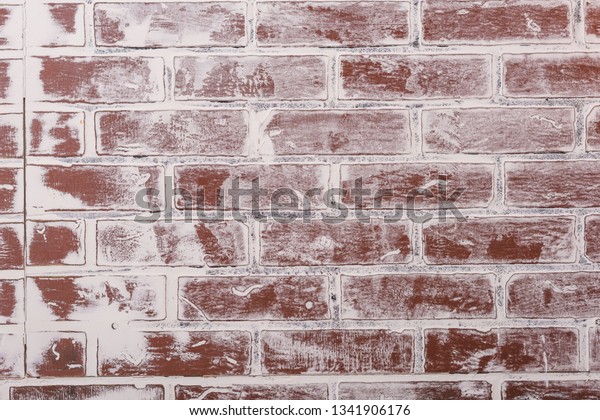 Brick Wall Texture Interior Room Imitation Stock Image