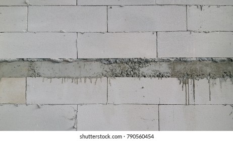 Brick wall is under construction