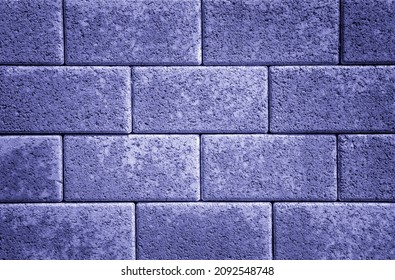 Brick wall , Very Peri coloring in trend color of the year 2022 for fashion, home, interiors design, stock illustration clip art background - Shutterstock ID 2092548748