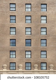 Brick wall with windows