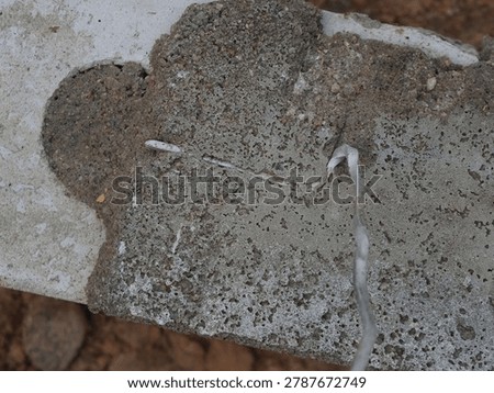 brick with wire for cladding a building. flexible bond brick