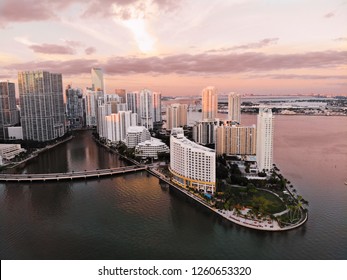 Brickell Key Aerial Shots