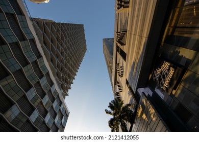 Brickell Signage On The Brickell City Centre Building In Miami, Florida Taken In February 2022