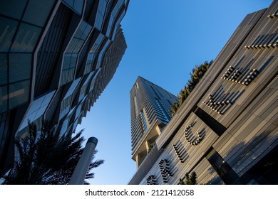 Brickell Signage On The Brickell City Centre Building In Miami, Florida Taken In February 2022