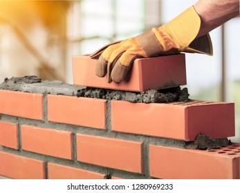 Bricklayer Cement Masonry Build Layer House Worker