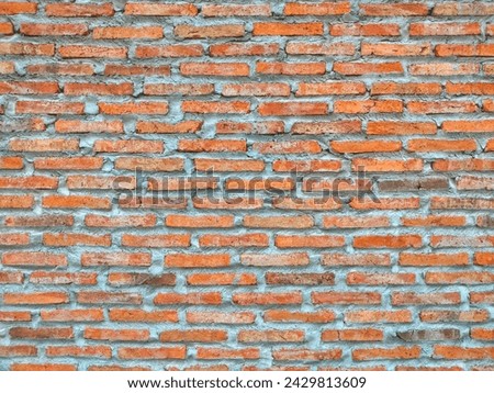 The bricks are arranged in a pattern, resulting in a sturdy wall. Background and texture themes