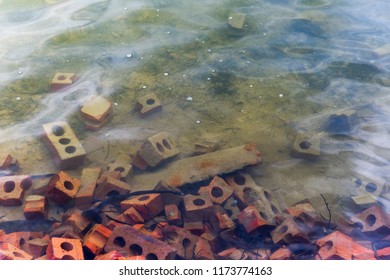 Bricks & Blocks Under Shallow Water.