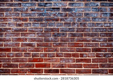 Bricks on wall background. Bricks in masonry wall texture background. Bricks on redbrick surface background. Bricks in wall pattern background.