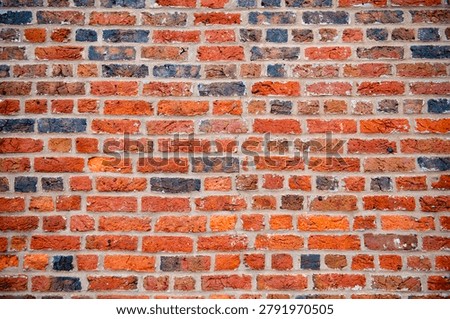Bricks on wall background. Bricks in masonry texture. Bricks on redbrick pattern. Bricks in wall background.