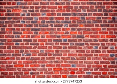 Bricks on wall background. Bricks in texture on masonry. Bricks in redbrick pattern. Bricks on wall background.