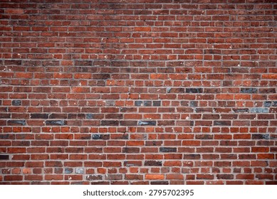 Bricks on wall texture. Background in masonry pattern. Wall on redbrick surface. Background for rustic backdrop.