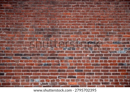 Bricks on wall texture. Background in masonry pattern. Wall on redbrick surface. Background for rustic backdrop.