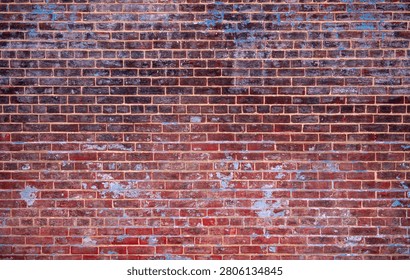 Bricks on wall texture. Bricks in masonry pattern. Bricks on redbrick surface. Bricks in rustic background.