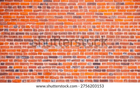 Bricks in wall background. Bricks on masonry texture. Bricks in redbrick pattern. Bricks on wall background.