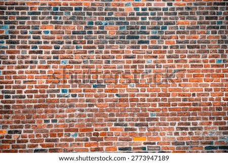 Bricks in wall background. Bricks on masonry texture. Bricks in redbrick pattern. Bricks on wall background.