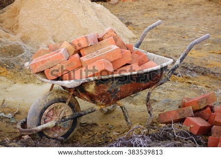 Bricks in Wheelbarrow