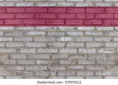 Brickwork bricks seamless with a red line to highlight the lettering repeated in all directions