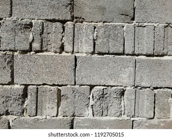Brickwork. Gray brick.