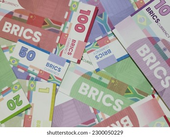 a BRICS currency illustration that Could Shake the Dollar’s Dominance - Shutterstock ID 2300050229