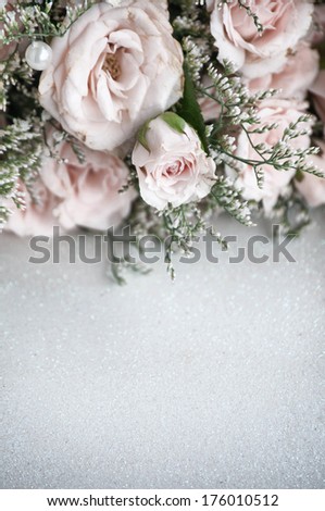 Similar – BackgroundFrame with magenta flowers and leaves