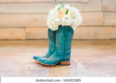 blue wedding cowboy boots