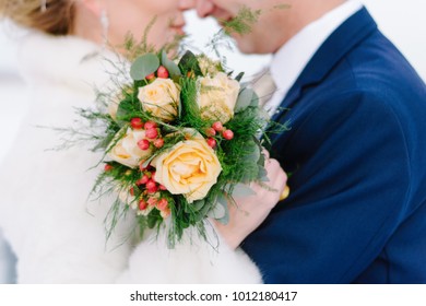 Bridal Bouquet. Winter Wedding Concept