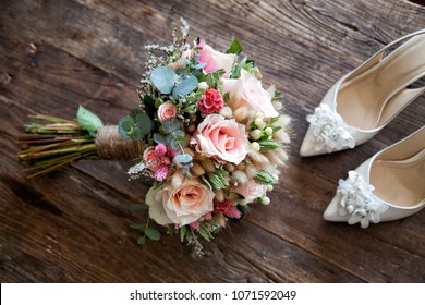 Bridal Flower And Bridal Shoes