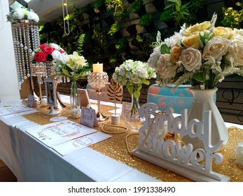 Bridal Shower White Gold Theme 