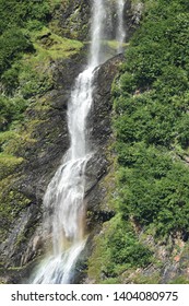 Bridal Veil Falls Outside Of Valdez Alaska