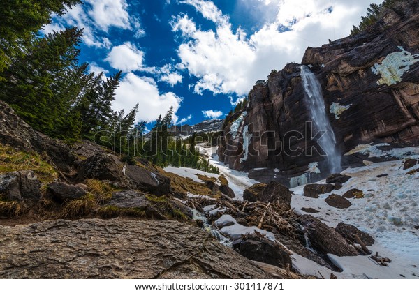 Bridal Veil Falls Spring Telluride Colorado Stock Photo Edit Now