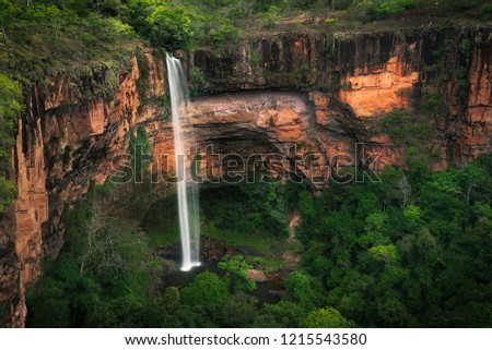 Similar – Image, Stock Photo veiled mountain landscape