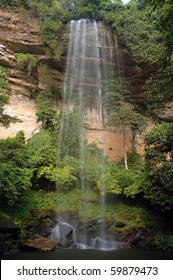 Bridal Veil Waterfall In Guinea